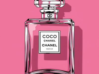 Art & illustrations chanel bottle illustration chanel perfume art coco chanel graphic design illustration perfume bottle illustration ui