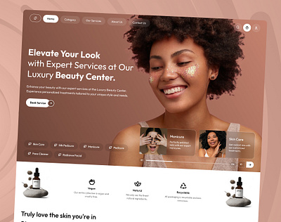 Beauty Service Landing Page ✨ beauty beauty landing page beauty service beauty service landing page design landing page landing page ui design service website shopify template skin care skin care landing page ui ui design ux ux design website design website ui design wix template