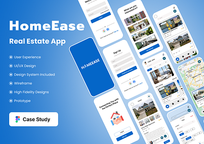 Real Estate App UI Case Study case study design mobile app real estate app real estate design ui ui design ui designer user case study user interface ux design