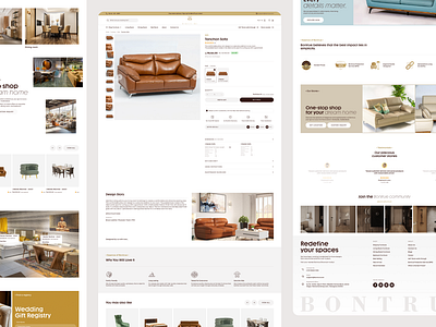 Furniture Website UI Design for Bontrue Furniture bontrue furniture brand identity custom design custom web design digital agency e commerce platform furniture catalog furniture range furniture shopping graphic design home decor illustration logo product page shopify shopify development shopify experts ui uiux design website development
