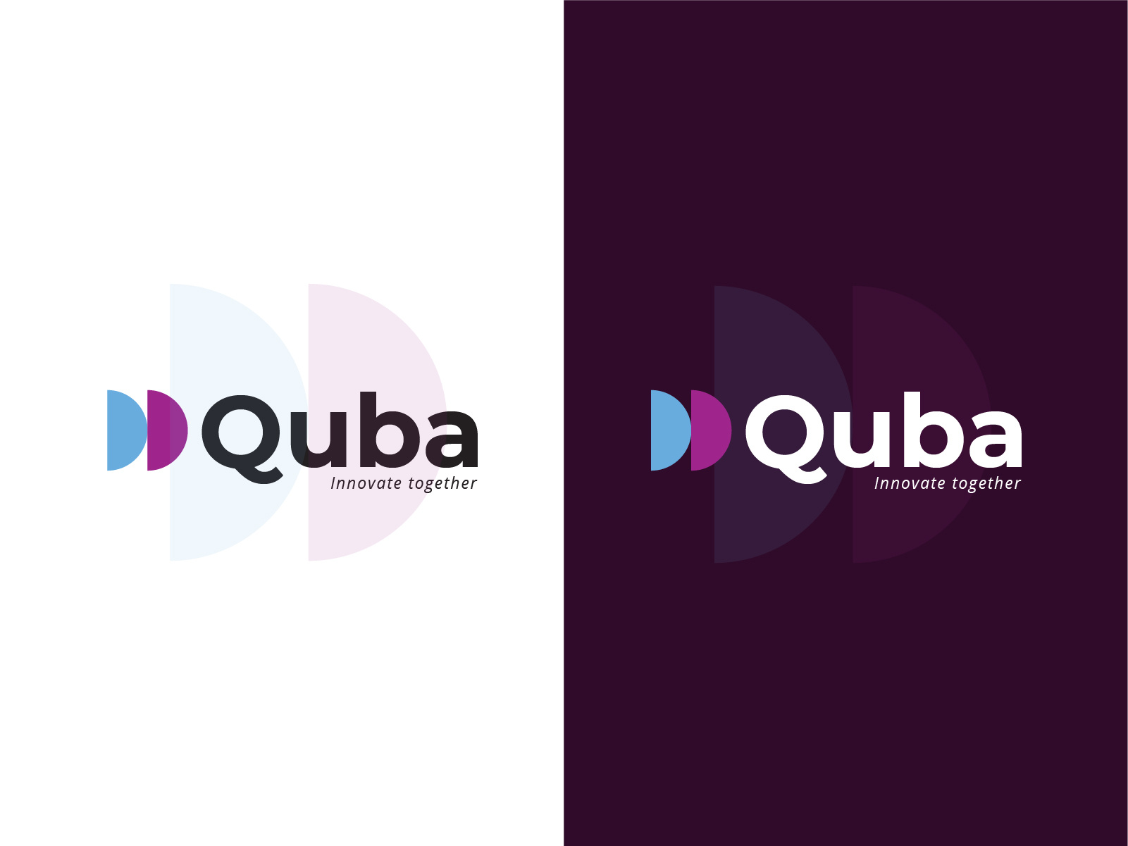Quba - Branding brand branding company dribbble graphic design identity information technology innovate innovation logo logodesign marketing quba qubalogo software tech technology together ui ux