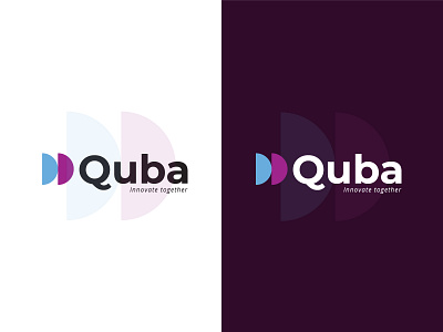 Quba - Branding brand branding company dribbble graphic design identity information technology innovate innovation logo logodesign marketing quba qubalogo software tech technology together ui ux