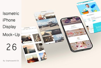 Isometric iPhone Display Mock-Up 26 iphone 16