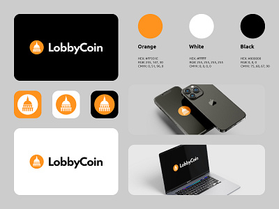 LobbyCoin Logo branding business crypto graphic design logo logos modern simple