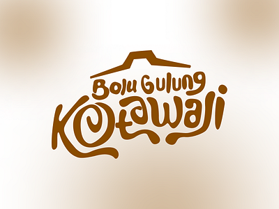 Bolu Gulung KotaWali Logo beverage bolu cake color food foods logo logo design logo designs logos