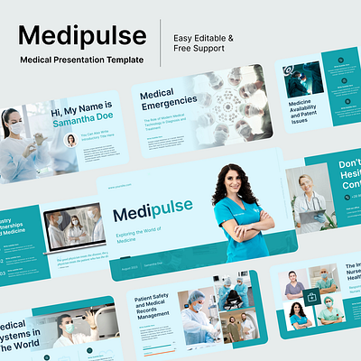 Medipulse - Medical Presentation Template doctors and nurses healthcare design healthcare innovation healthcare technology healthcare templates layout design medical design medical innovation medical layout medical presentation medical technology medical template medicine innovation medicine presentation medicine technology medicine template powerpoint presentation design presentation template ui design