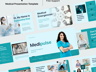 Medipulse - Medical Presentation Template doctors and nurses healthcare design healthcare innovation healthcare technology healthcare templates layout design medical design medical innovation medical layout medical presentation medical technology medical template medicine innovation medicine presentation medicine technology medicine template powerpoint presentation design presentation template ui design