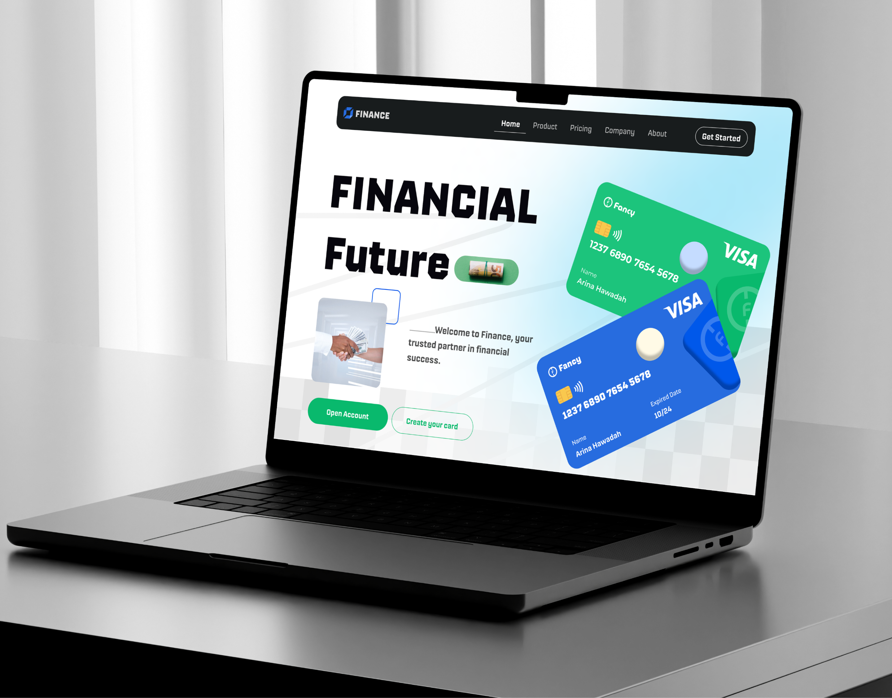 Example of Landing Page UI/UX Design (Per Page)
