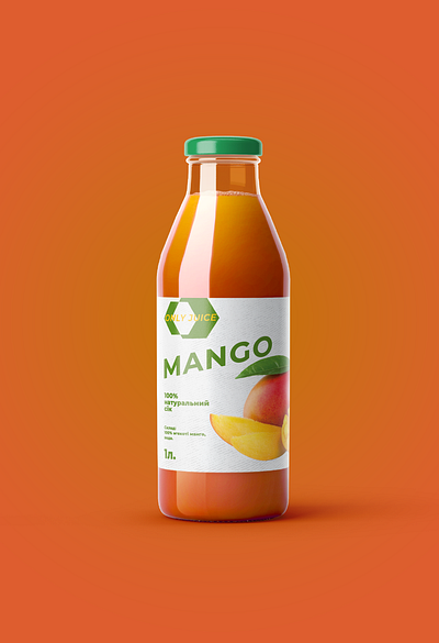 Mango juice advertising branding design graphic design illustration logo marketing