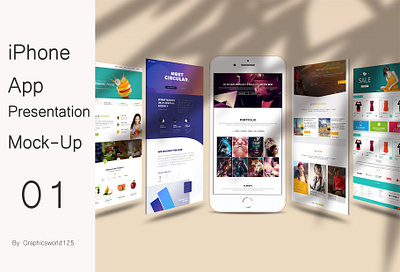 iPhone App Presentation Mock-Up 01 iphone 16