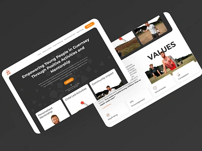 Web Design For Apollo Developments - Youth Mentoring front end design landing page ui ui design uiux web design website website design