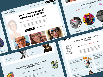 🎨 Website For Guernsey Eyes - Boosted Bookings & Saved Time animation astro contemporary collage design inspiration landing page modern motion graphics optometry sanity ui uiux web design website website animation