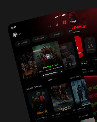 Cinema Booking App UI ui