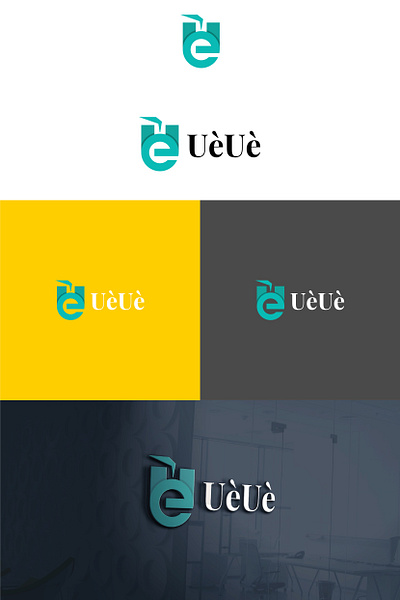 U E Logo design branding graphic design logo