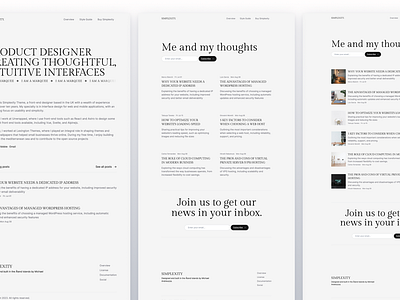 Simplexity — Astro JS & Tailwind CSS astrojs blog clean dark minimal personal website responsive simple tailwincss white