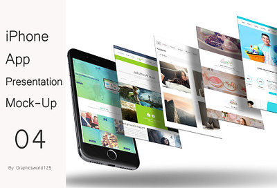 iPhone App Presentation Mock-Up 04 iphone 16