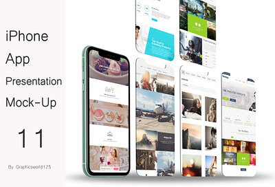 iPhone App Presentation Mock-Up 11 iphone 16