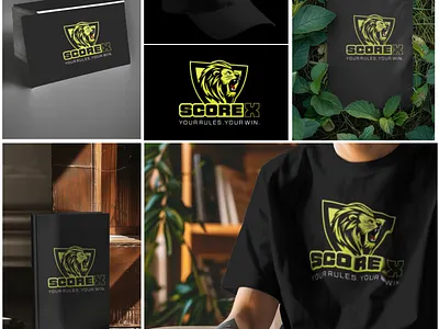 SCOREX Logo 3d animation branding graphic design logo ui