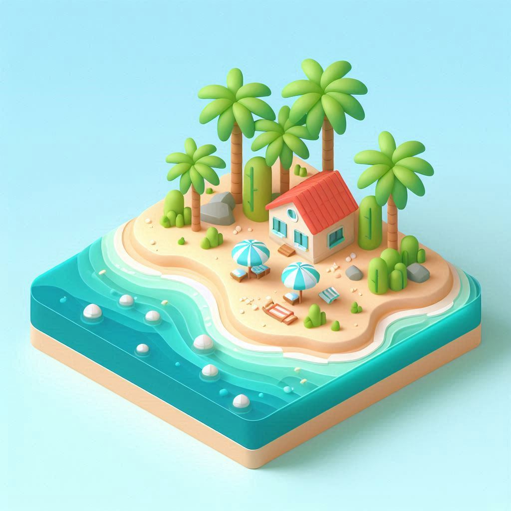 AI Isometric - Beach