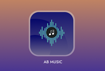 App Icon Design = #005 dailyui figma graphics design music app music app icon design typography ui design