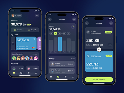 Mobile Banking App Design app design app designer app ui design app ui ux design banking app design design figma uiux mobile app ui ui ux design