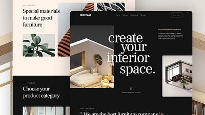 Interior Design Website branding design development figma interior interior designing landing page marketing ui uiux ux