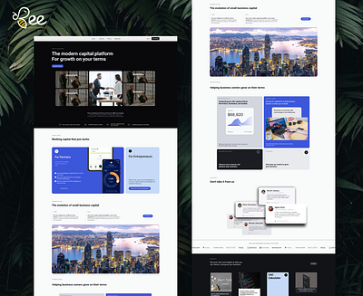 Sustainable Fintech Website Template branding graphic design sustainability ui ux web design