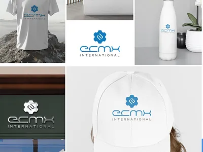 ECMX Logo 3d animation branding graphic design logo motion graphics ui