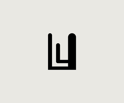 "U L" lettermark logo branding design graphic design icon logo logo design typography