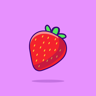 Strawberry Icon Illustration | Fruit Object 3d berry animaion berry design berry icon branding design fruit design fruit illustration fruit logo furit design graphic design hridaydas99 illustration logo stawberry strawberry icon strawberry illustration strawberry logo ui vector