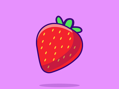 Strawberry Icon Illustration | Fruit Object 3d berry animaion berry design berry icon branding design fruit design fruit illustration fruit logo furit design graphic design hridaydas99 illustration logo stawberry strawberry icon strawberry illustration strawberry logo ui vector