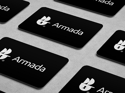 Software Cybersecurity Logo Design. armada logo black and white brand identity branding clean design company branding corporate identity iconography keyhole logo lock icon lock logo logo design minimalist modern font professionalism protection security ship logo simplicity visual identity