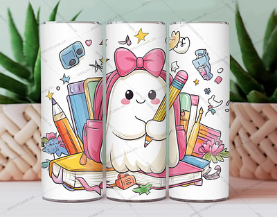 Ghost Reading Books Tumbler Wrap book tumbler color image custom tumbler design ghost tumbler halloween tumbler illustration photography pumpkin tumbler pumpkin vector reading tumbler skinny tumbler sublimation tumbler sublimation tumbler warp vector art waterslide tumbler