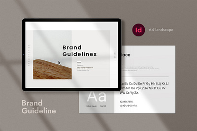 Brand Guideline Template minimal presentation