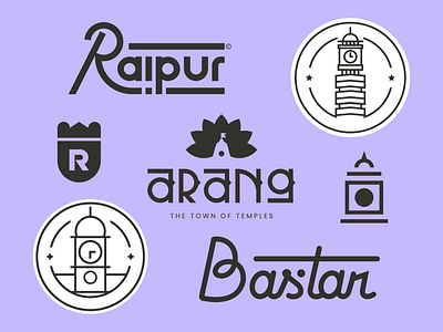 City Logo Collection 01 bastar chhattisgarh design graphic design logo mark raipur