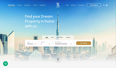 WinWin - UAE Property and Immigration dark mode immigration product design property uae ui ux web design