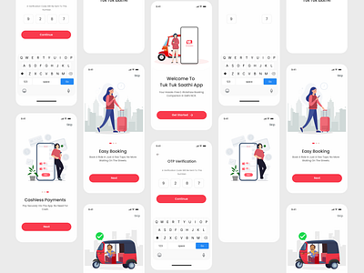 E-Rikshaw Booking App - Onboarding Screen UI onboarding ui uiux ux