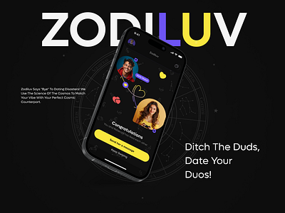 ZODILUV - Dating app UI UX Case Study astrologyapp brightui colorfulapp cosmicconnections creative dating datinginnovation designinspiration dribbblecommunity funky numerology onlineconnection socialapp userexperience visualdesign zodiac