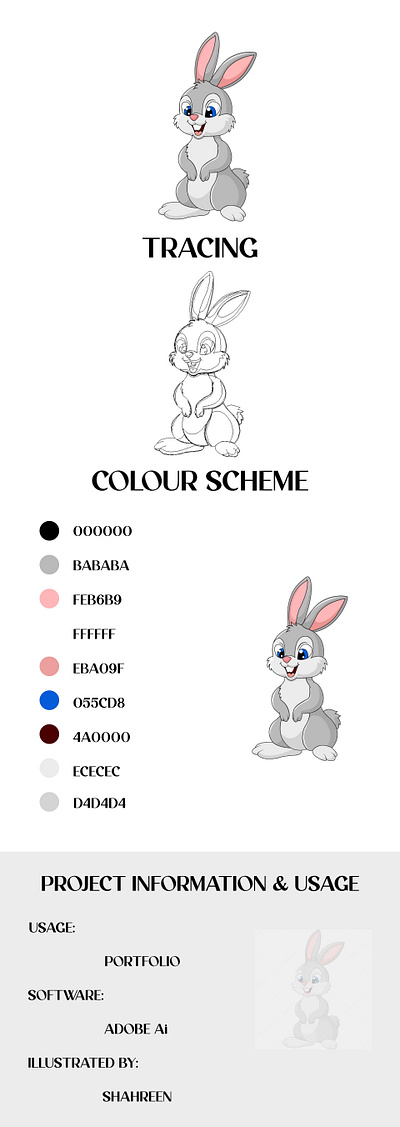 Illustration 2 adobe illustrator animal illustraion bunny illustration cartoon caracter cartoon illustration coloring book illustration cute illustration graphic design illustration vector art vector illustration