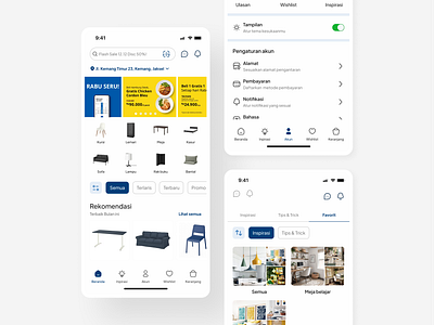 Redesign IKEA Indonesia App behance dribbble figma ikea ui ux