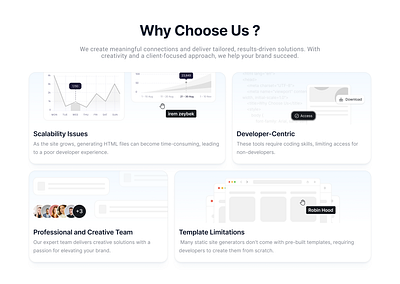 Bento Grid - Why Choose Us bento design figma grid landing section ux uı web