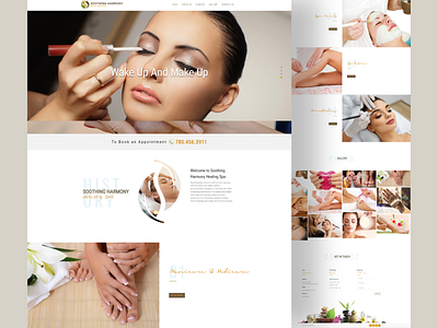 Spa & Beauty Salon Website salon spa website website development websitedesign wordpress