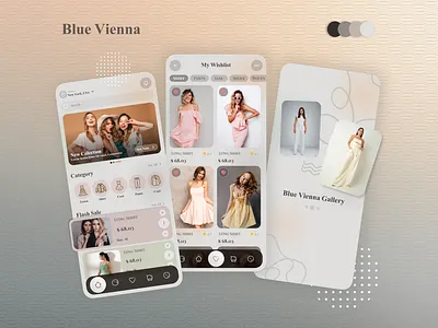 Blue Vienna 3d animation branding graphic design logo motion graphics ui