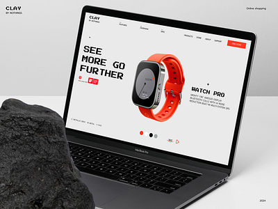 Fashion Website 🧨 b2c landing page mockup online product project shopping ui ux watch