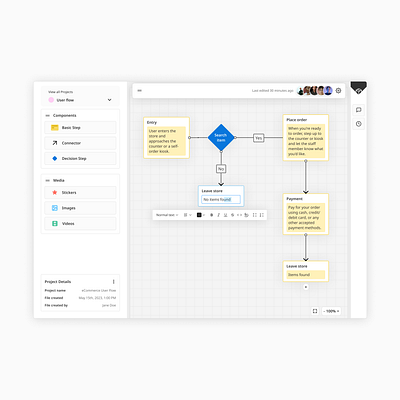 Flow builder app desktop drag and drop flow builder ui ux