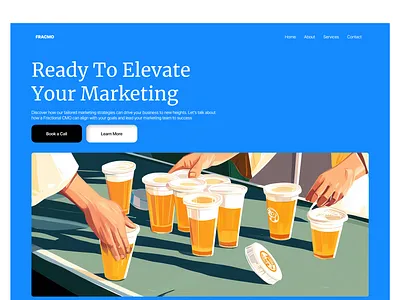 Marketing Website Design 3d agency agency website blue branding campaign design designer graphic design landing page landingpagedesign logo marketing marketing website motion graphics ui ui design ux ux design webflow