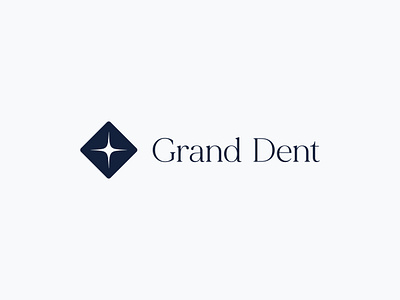 Grand Dent logo abstract branding dental design icon logo mark