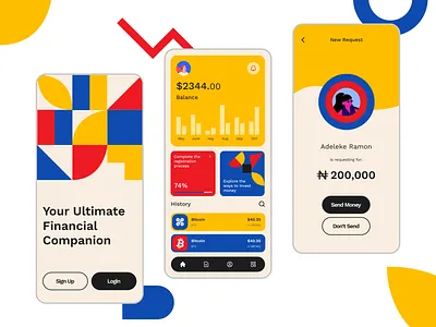 Fintech - Wallet Mobile App Design app creative design fintech mobile ui uiux