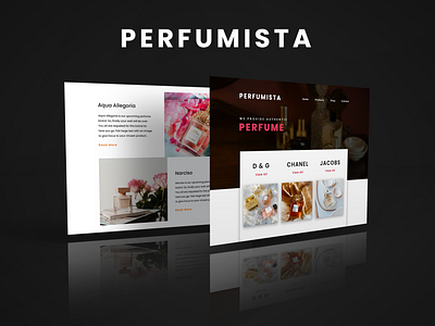 Perfumista Website UI Design adobe photoshop branding design perfume website product design ui ui design ui ux ux design web ui website design