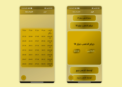 Designing a Gold Prices App app best dart design flutter gold mobile pages prices screen